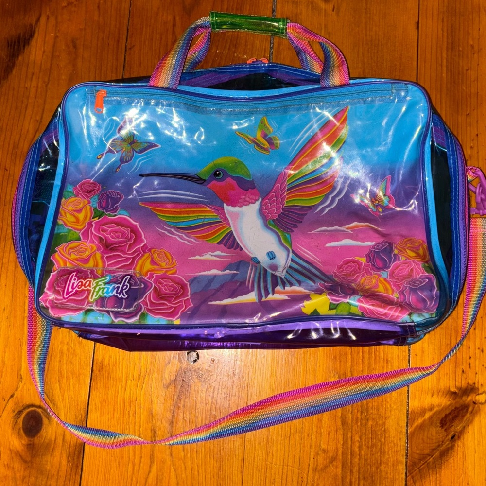 Vintage Lisa Frank Hummingbird Duffle Bag